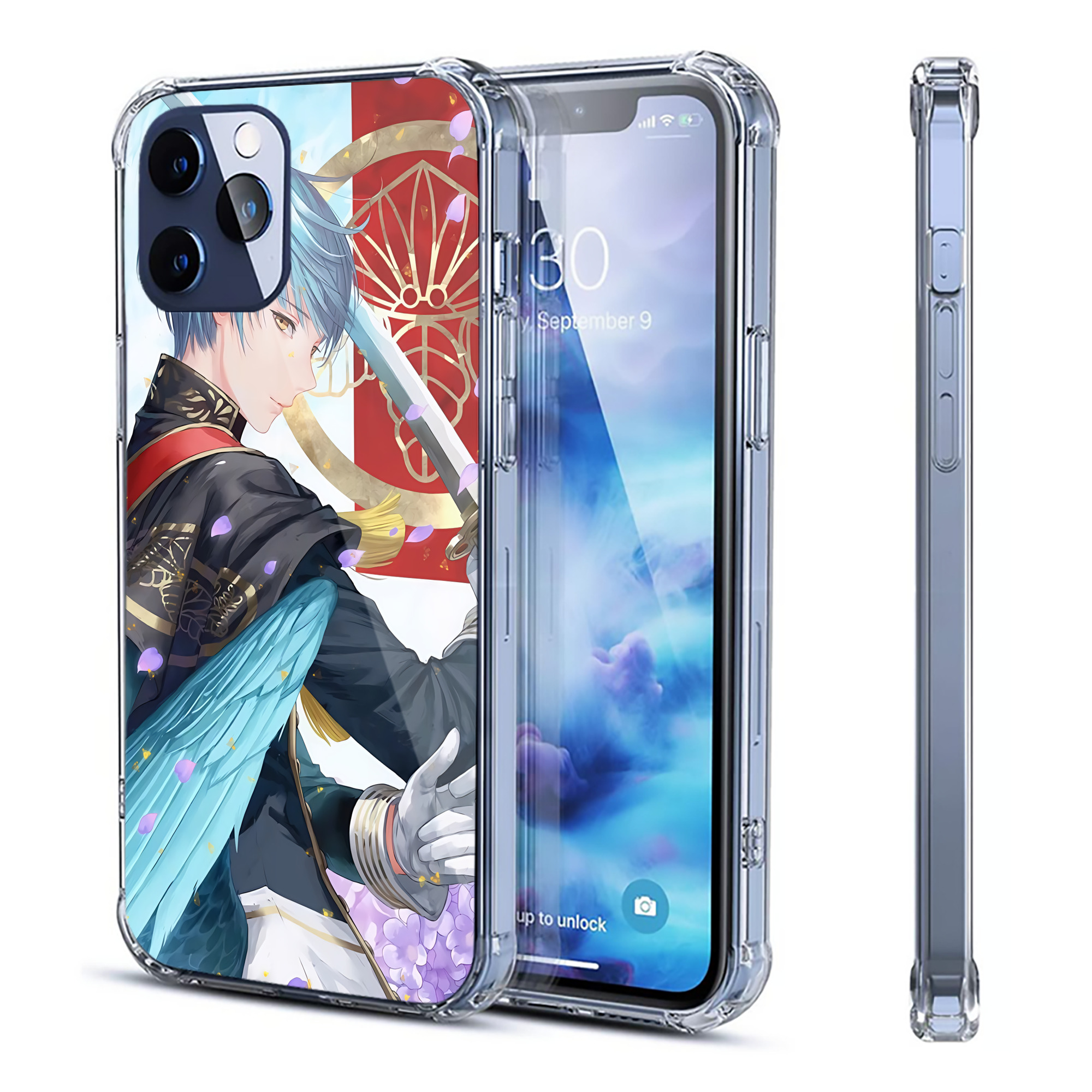 （画像用） 刀剣乱舞 Touken Ranbu 【iPhone 12シリーズ対応】透明スマホケース（クリアソフトケース）